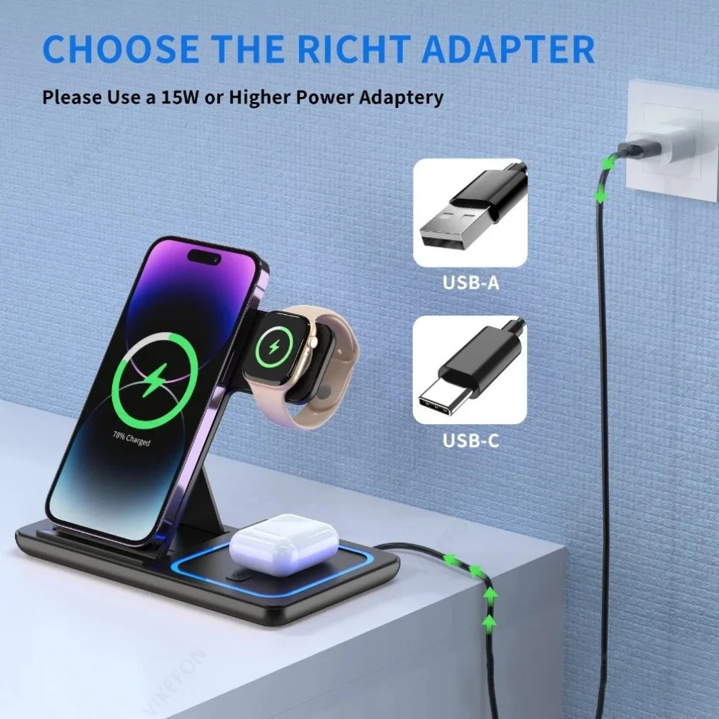 PowerFold 3-in-1 Charging Station