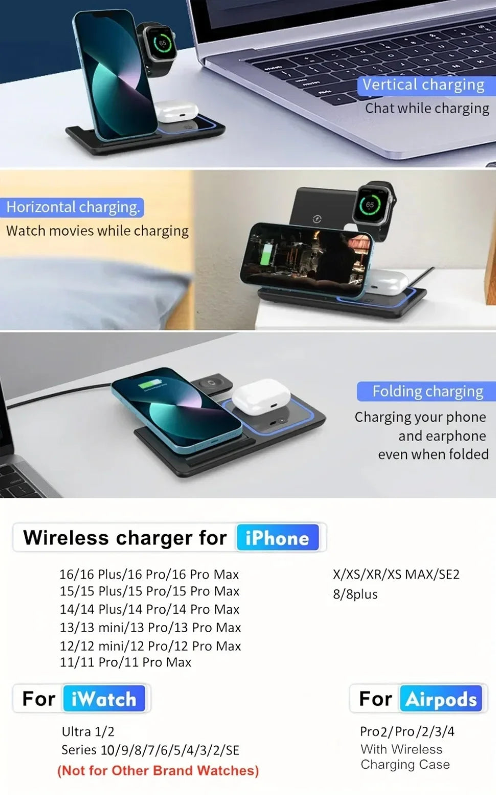 PowerFold 3-in-1 Charging Station